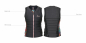 Preview: Mystic Juice Impact Vest Wake con zip frontale Donna Grigio Scuro