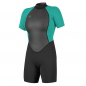 Preview: Oneill Reactor-2 Shorty Neoprenanzug 2mm Backzip Frauen Aqua 2019 Vorderansicht