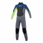 Preview: Mystic Star Wetsuit 3/2 Backzip Flatlock Kids Navy 2019 Front