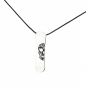Preview: Silver+Surf Silver Jewelry Snowboard Gr L Skull