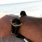 Preview: Silver+Surf Silver Jewelry Anchor XL Wood Bracelet
