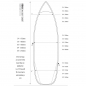 Preview: ROAM Boardbag Surfboard Daylight Shortboard 6.4