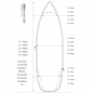 Preview: ROAM Boardbag Surfboard Daylight Shortboard 5.4