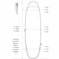 Preview: ROAM Boardbag Tabla de surf Daylight Funboard 8.0