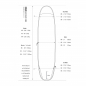 Preview: ROAM Boardbag Surfboard Daylight Longboard 8.6