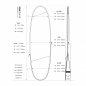 Preview: ROAM Boardbag Surfboard Tech Bag Funboard 7.6