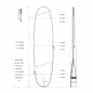Preview: ROAM Boardbag Surfboard Tech Bag Longboard 9.2