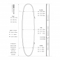 Preview: ROAM Boardbag Bara per tavole da surf 9.2 doppia tripla