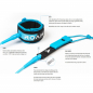 Preview: ROAM Surfboard Leash Premium 7.0 215cm 7mm Azul