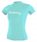 Preview: O'Neill Basic Skins Short Sleeve Rash Guard Donna Light Aqua