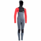 Preview: Traje de neopreno ION Capture Semidry Hood 6/5mm Cremallera frontal Hombre Azul acero/rojo/negro