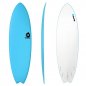 Preview: Planche de surf TORQ Softboard 6.6 Fish Blue