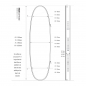 Preview: ROAM Boardbag Surfboard Coffin 8.0 Double Triple