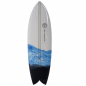 Preview: Surfboard VENON Node 5.11 Twinfin Retro Fish marbl