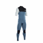 Preview: ION Seek Core Muta Steamer Manica Corta 3/2mm Back-Zip Uomo Blu Acciaio/Bianco/Nero