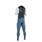 Preview: ION Seek Core Muta Steamer Manica Corta 3/2mm Back-Zip Uomo Blu Acciaio/Bianco/Nero