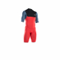 Preview: ION Seek Core Shorty 2/2mm Back-Zip Uomo rosso/blu acciaio/nero