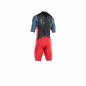 Preview: ION Seek Core Shorty 2/2mm Back-Zip Uomo rosso/blu acciaio/nero