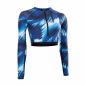 Preview: ION Amaze Rashguard Langarm Frauen blue capsule