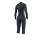 Preview: Mystic Brand Muta a manica lunga e gamba corta 3/2mm Back-Zip Flatlock Donna Blu Notte