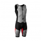 Preview: Head My Boost Lite Sleeveless SwimRun Shorty Neoprenanzug Herren Schwarz/Silber/Rot Vorderansicht