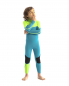 Preview: Jobe Muta Boston 3/2mm Back-Zip Bambini Blu Verde