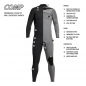 Preview: Traje de neopreno Xcel Comp X2 3/2mm Cremallera frontal Hombre Negro