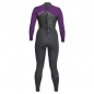 Preview: Xcel Axis X OS Neoprenanzug 4/3mm Back-Zip Frauen Graphite / Mulberry Flower