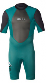 Xcel Axis OS Shorty Neoprenanzug 2mm Backzip Männer Spruce 2019 Vorderansicht