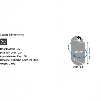 OverBoard Sac de rangement étanche 20 litres bleu