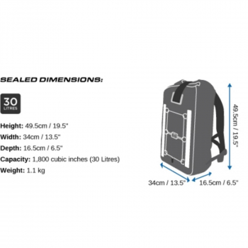 OverBoard mochila impermeable Pro-Vis 30 litros Ge