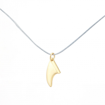 Silver+Surf silver jewelry fin size S gold-plated