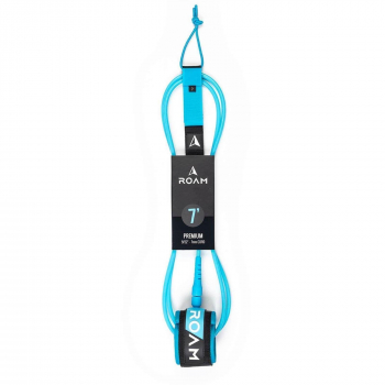 ROAM Surfboard Leash Premium 7.0 215cm 7mm Azul