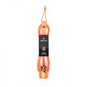 ROAM Surfboard Leash Premium 8.0 244cm 7mm Orange