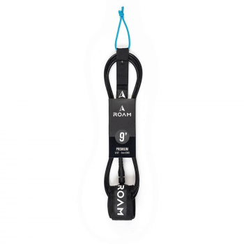 ROAM Surfboard Leash Premium 9.0 274cm 7mm Black