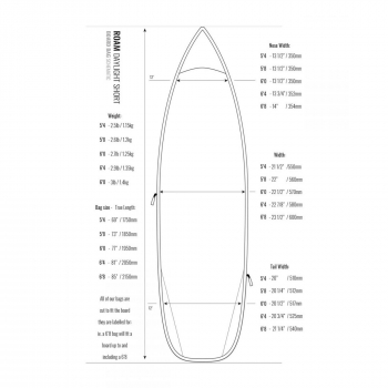 ROAM Boardbag Surfboard Daylight Shortboard 6.4