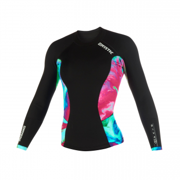 Mystic Diva Neopren Rashvest Langarm 2mm Damen Aurora 2019 Vorderansicht