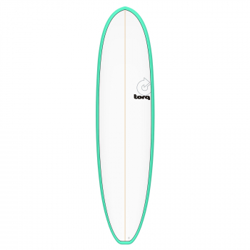 Surfboard TORQ Epoxy TET 7.4 V+ Funboard Seagreen