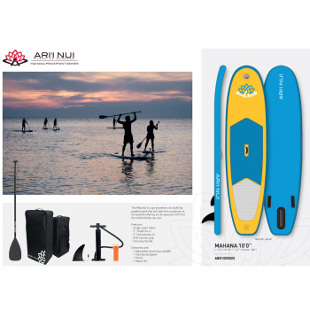 ARIINUI SUP inflatable 10.0 MAHANA yellow blue