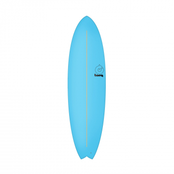 Surfboard TORQ Softboard 6.10 Mod Fish Blau