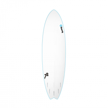 Surfboard TORQ Softboard 7.2 Mod Fish Blau