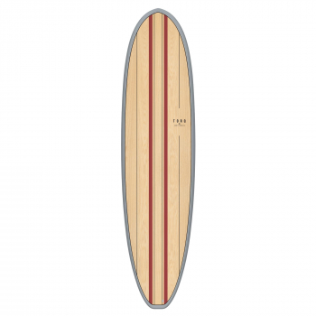 Surfboard TORQ Epoxy TET 7.4 V+ Funboard Wood