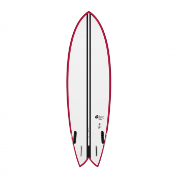 Surfboard TORQ TEC BigBoy Fish 6.10 Rail Berry