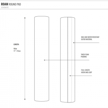 Roofrack Pads 43cm Round