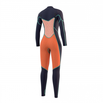 Mystic Traje de buceo Diva Double 3/2mm Cremallera frontal Mujer Azul noche