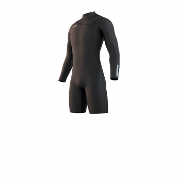 Mystic Traje de neopreno Marshall de manga larga y cremallera frontal de 3/2 mm para hombre Negro