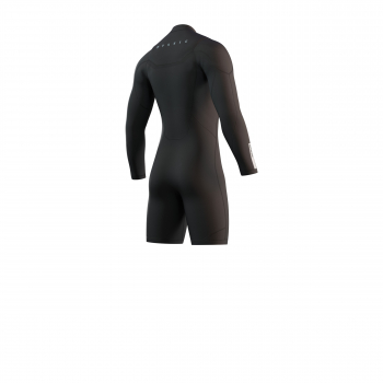 Mystic Traje de neopreno Marshall de manga larga y cremallera frontal de 3/2 mm para hombre Negro