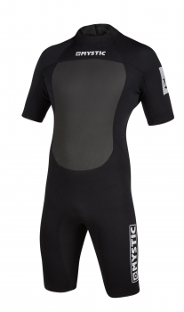 Traje de buceo corto de la marca Mystic 3/2 con cremallera trasera Flatlock Men Black