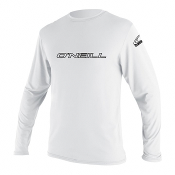 Oneill Basic Skins Langarm Sun Shirt Junior Weiss 2019 Vorderansicht