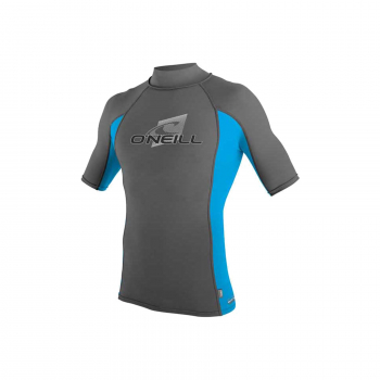 O'Neill Premium Skins Turtleneck Short Sleeve Rash Guard Men Graphite ...